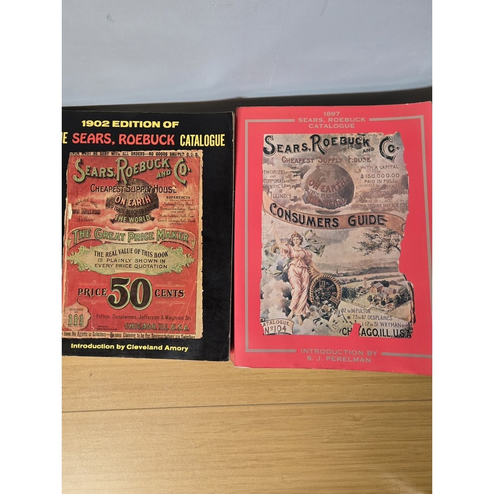 1897 & 1902 Sears, Roebuck Catalogues Lot Of 2. GVC